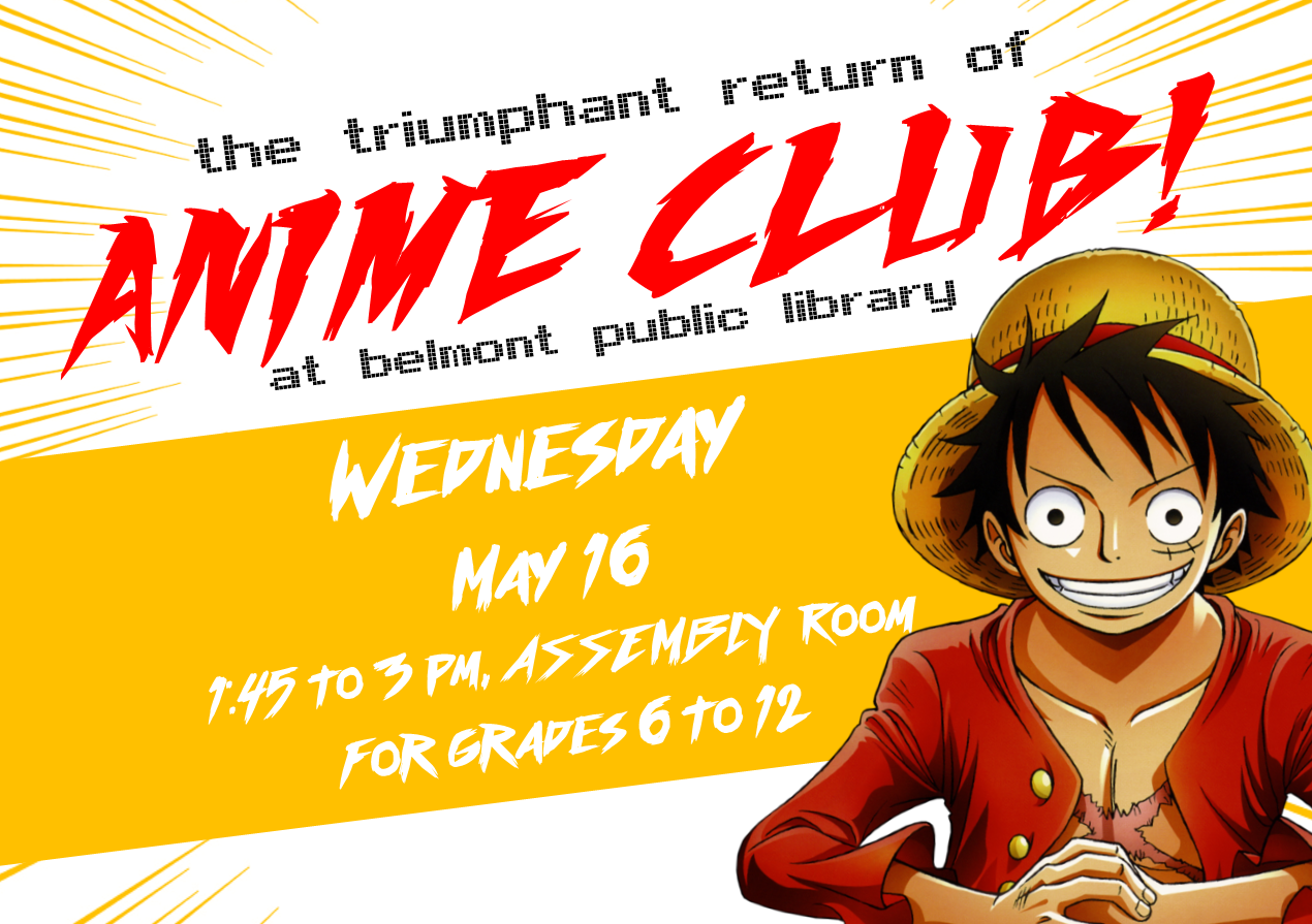 Anime Club  Tacoma Public Library