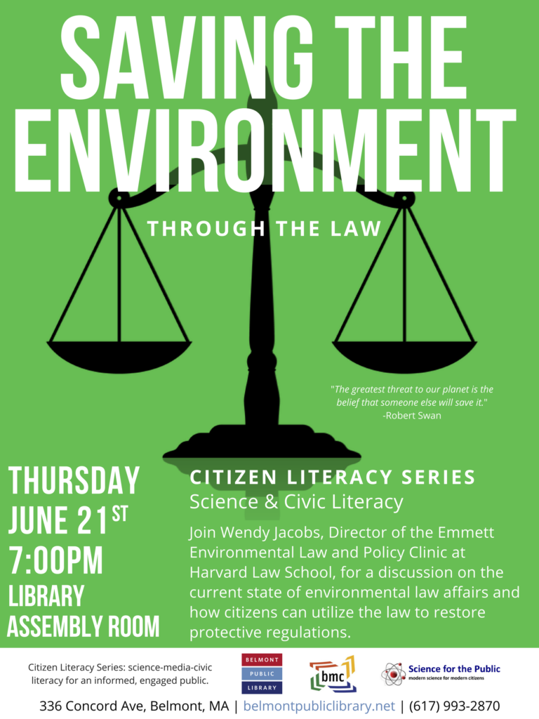 flyer for saving the environment through the law
