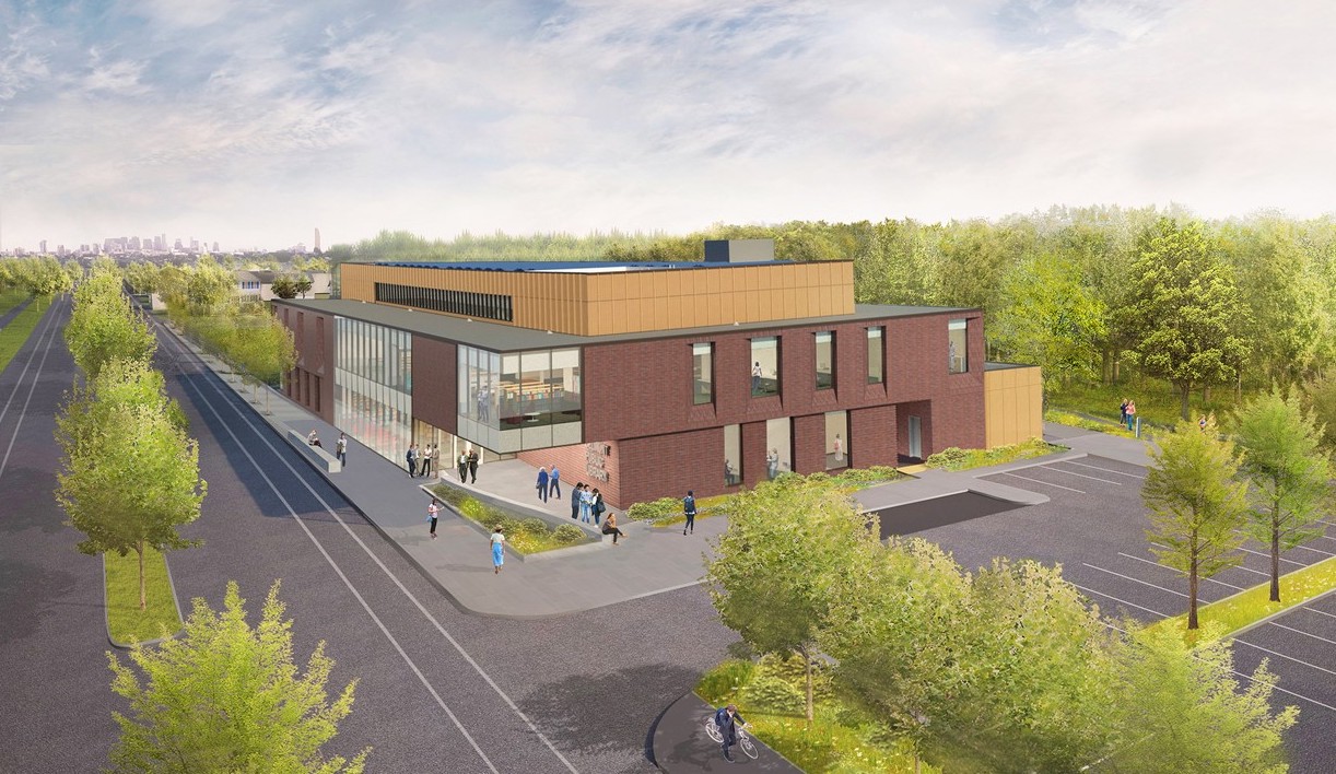 Library Building Rendering